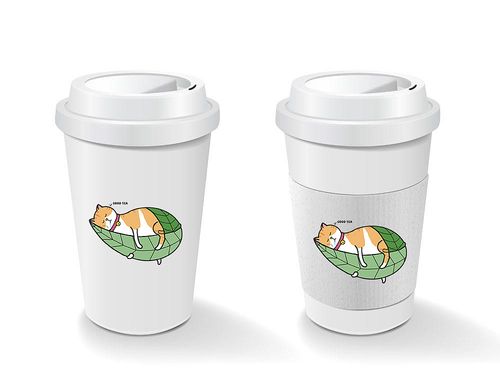 为同学打造的奶茶店Logo 一杯倾注心意的青春特调